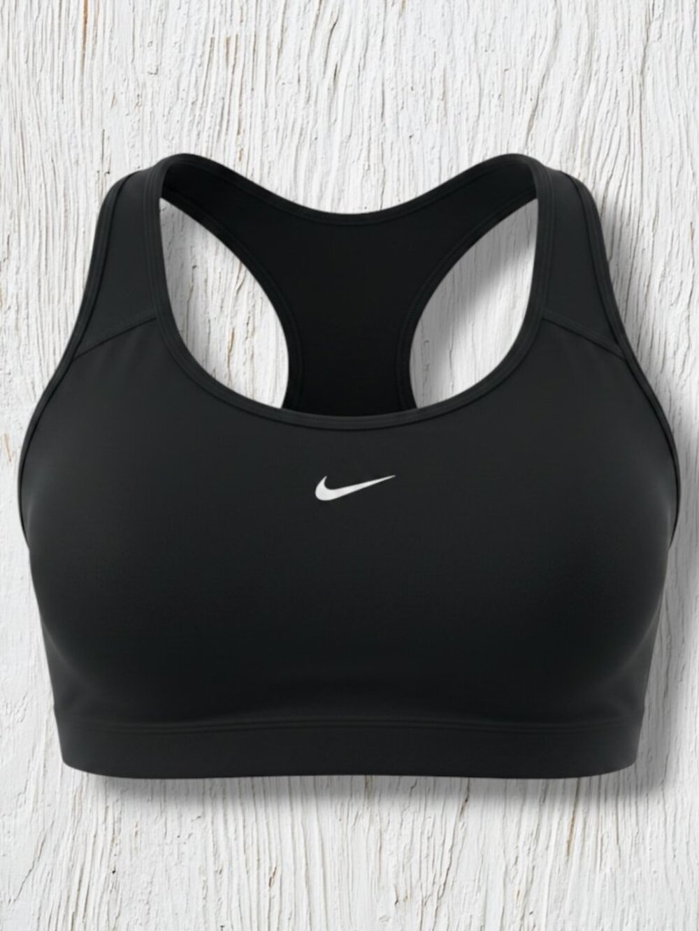 Nike Black Ribbed Band Sports Bra XL‎